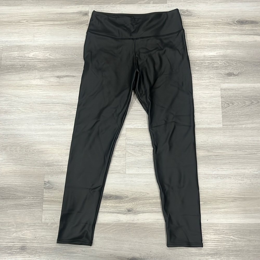 Leather Fleece Lined leggings